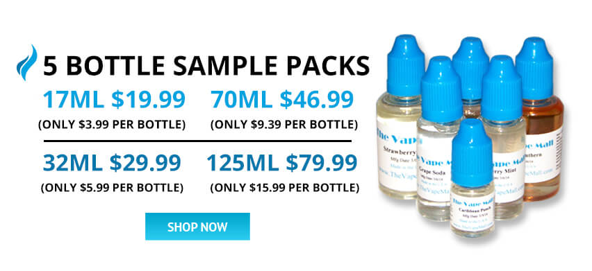 5-bottle sample packs